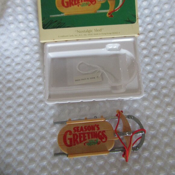 Nostalgic Sled Christmas Ornament 1984 - Picture 5 of 7